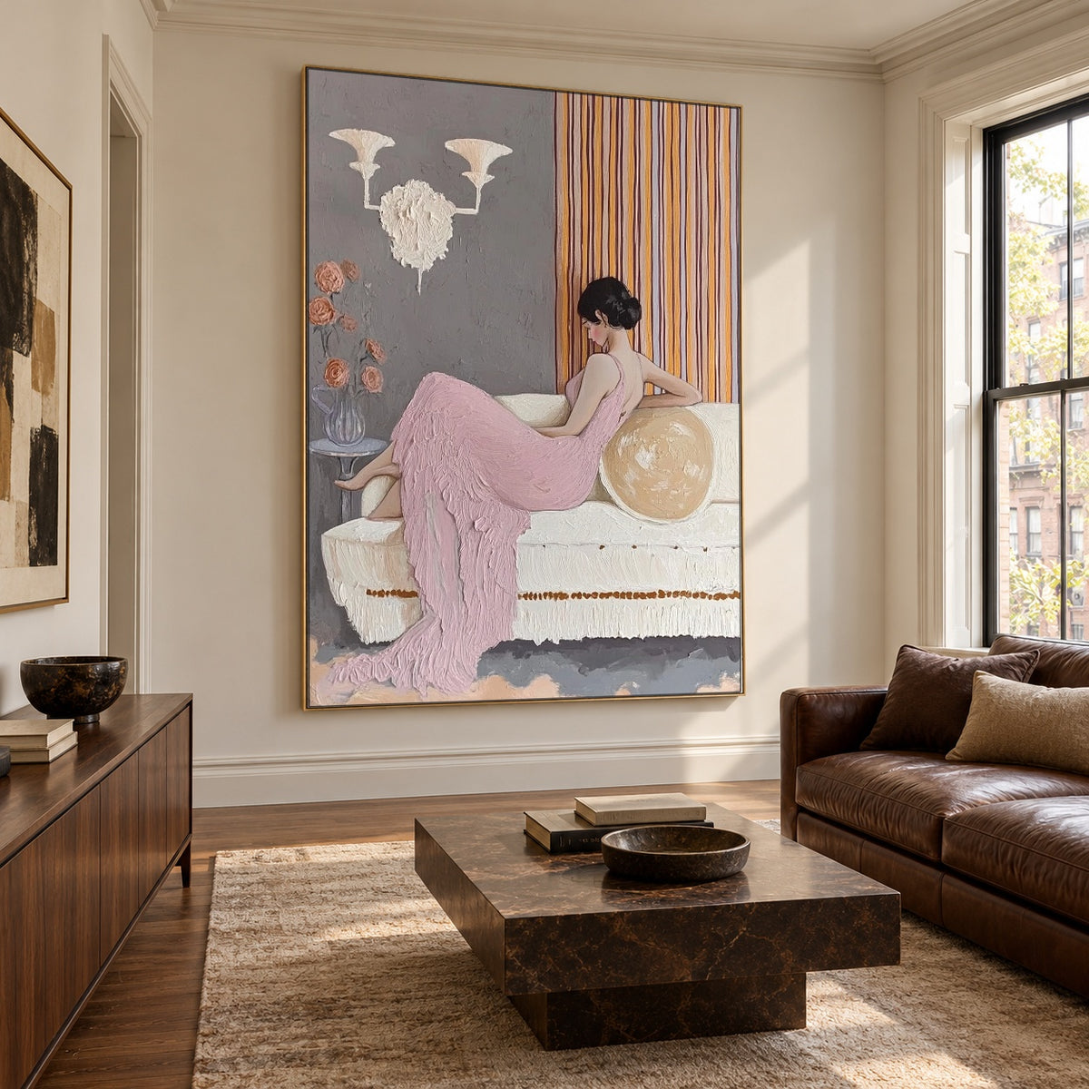 Her Western Interlude — side view of the artwork