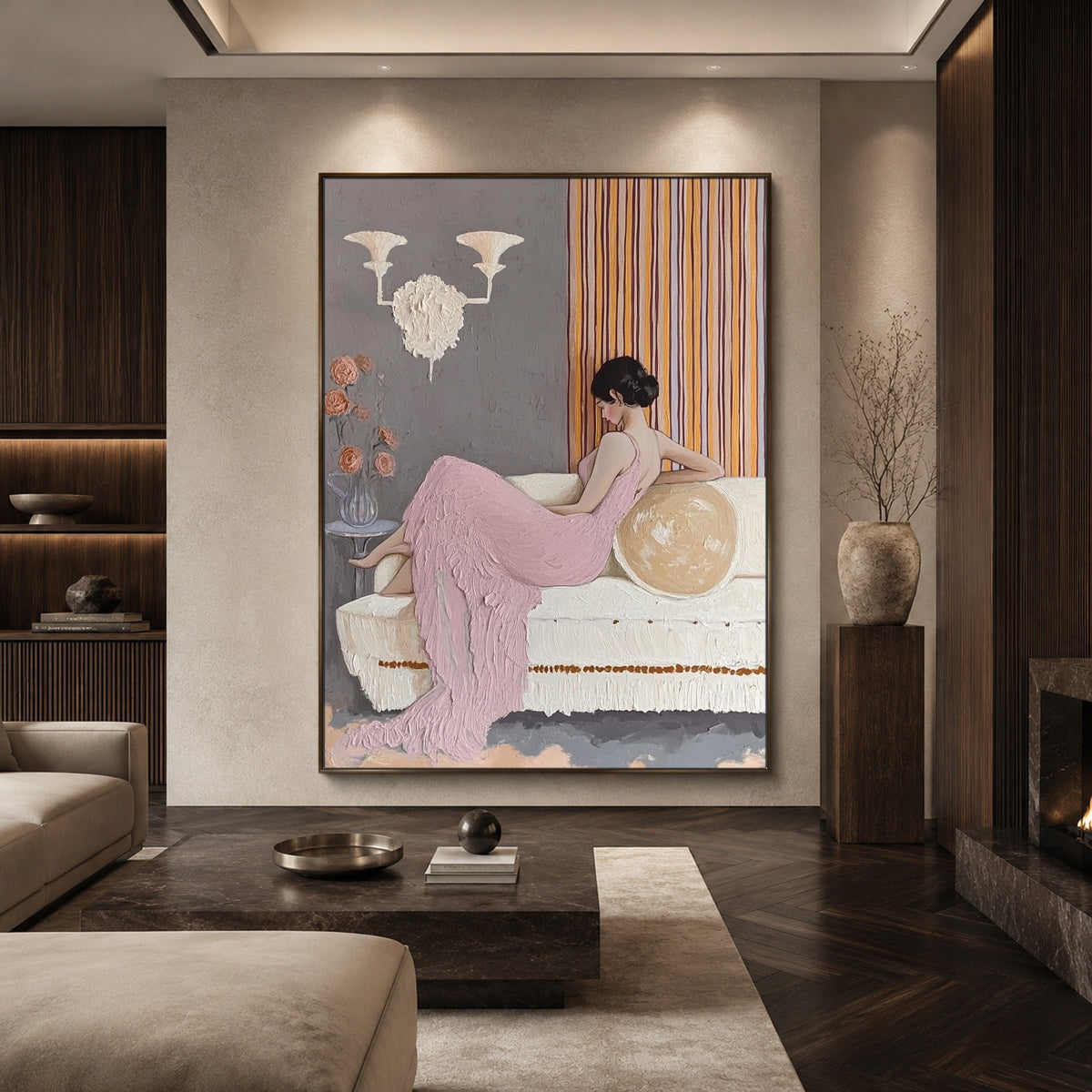 Her Western Interlude — artwork in an interior setting 4