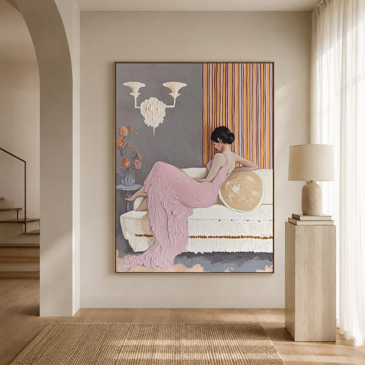 Her Western Interlude — artwork in an interior setting 5