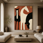 Herd in Three Movements — front view in a living space