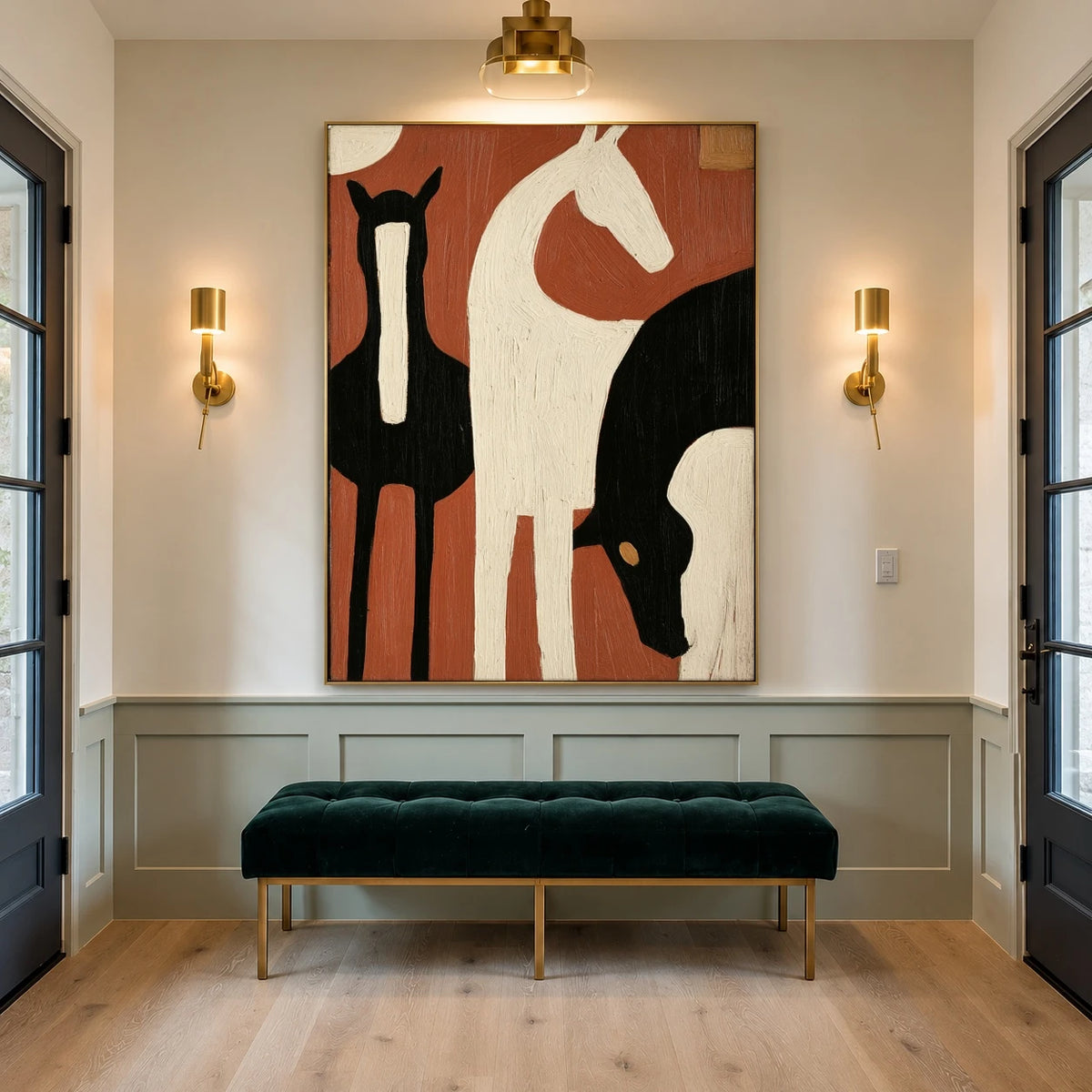Herd in Three Movements — artwork in an interior setting 6