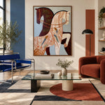 Ivory and Garnet Reins — artwork in an interior setting 4
