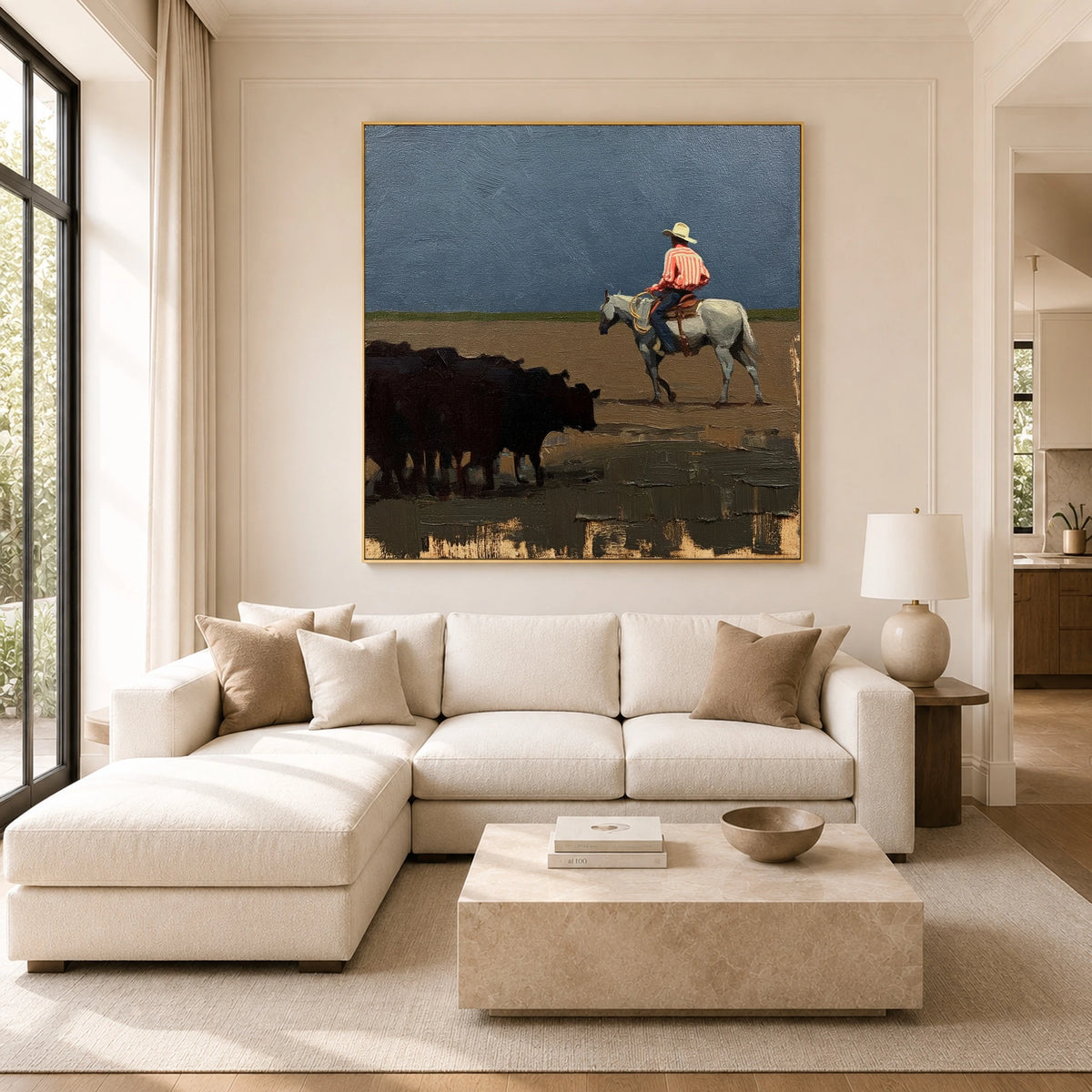 Keeping the Herd Close — front view in a living space
