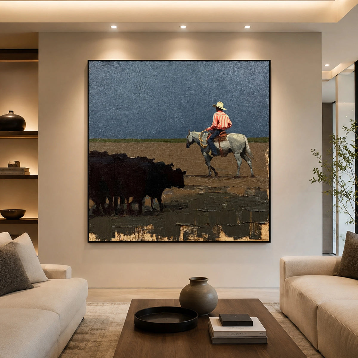 Keeping the Herd Close — artwork in an interior setting 3