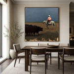 Keeping the Herd Close — artwork in an interior setting 4