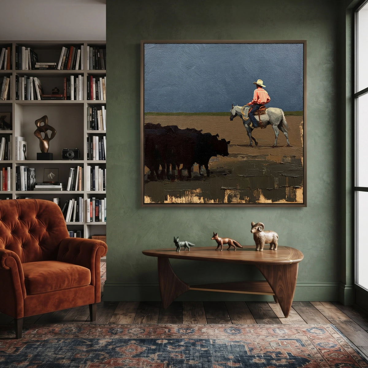 Keeping the Herd Close — artwork in an interior setting 5