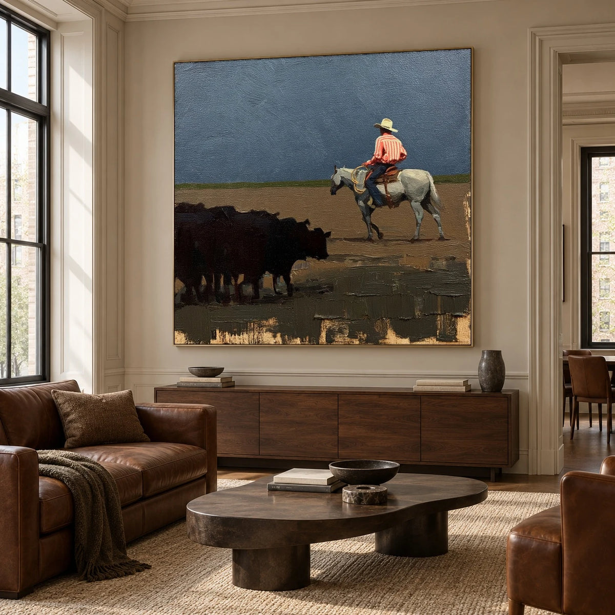 Keeping the Herd Close — artwork in an interior setting 6