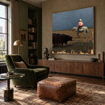 Keeping the Herd Close — artwork in an interior setting 7