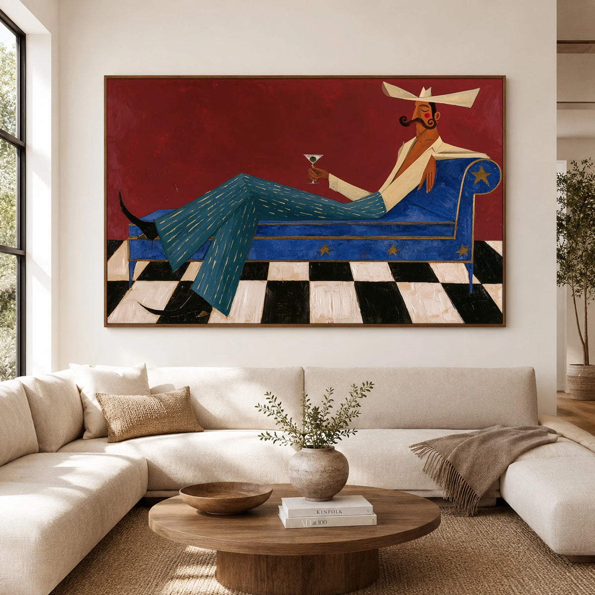 Leisure in Cobalt — front view in a living space
