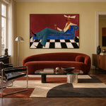 Leisure in Cobalt — artwork in an interior setting 6