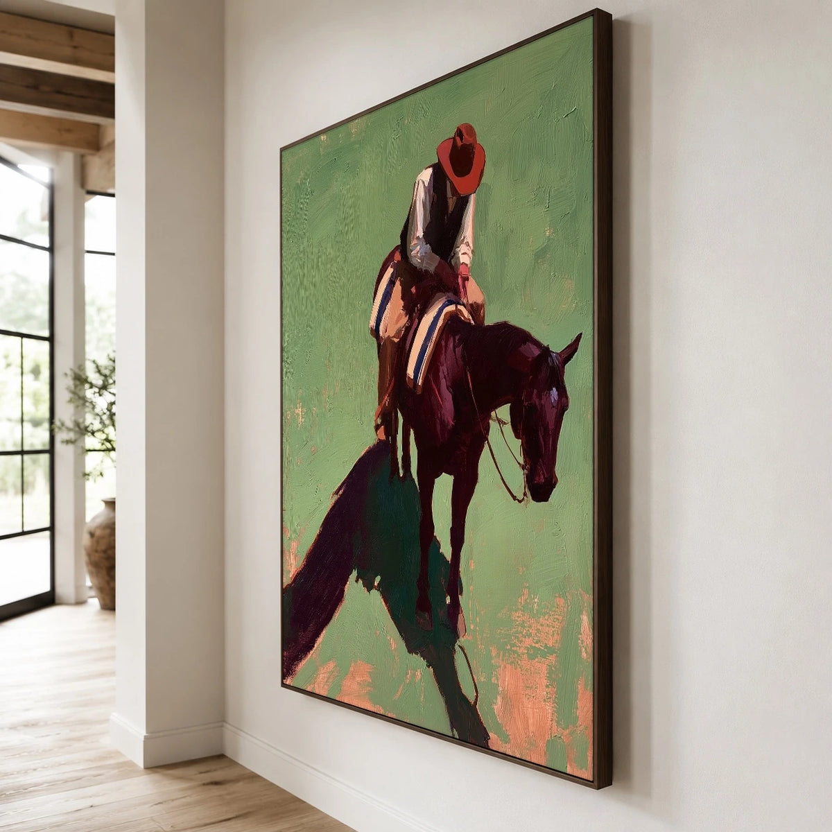 Long Shadow Rider — side view of the artwork