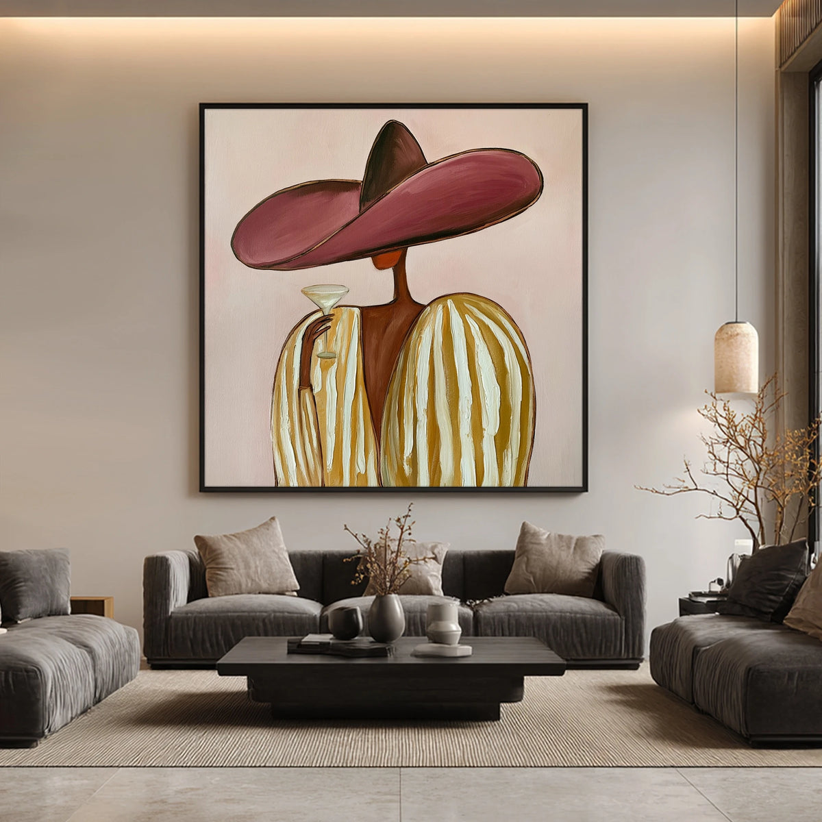 Martini Under Rose — artwork in an interior setting 8