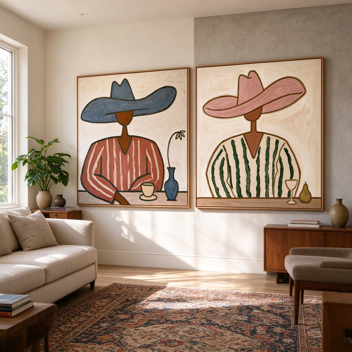 Morning in Good Company — side view of the artwork