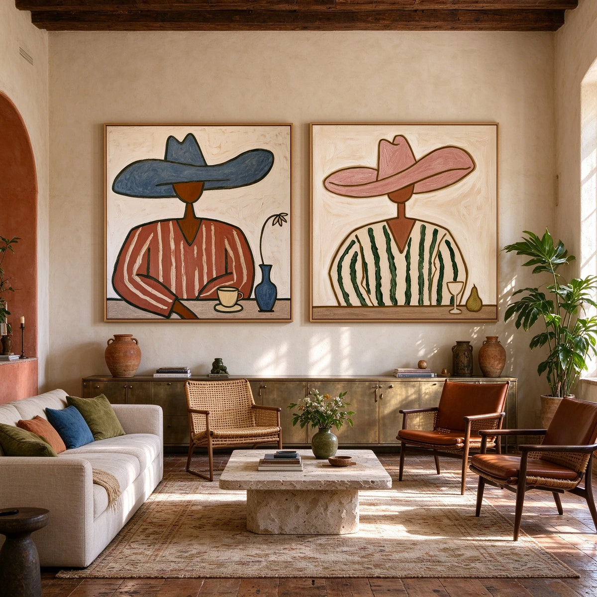 Morning in Good Company — artwork in an interior setting 3