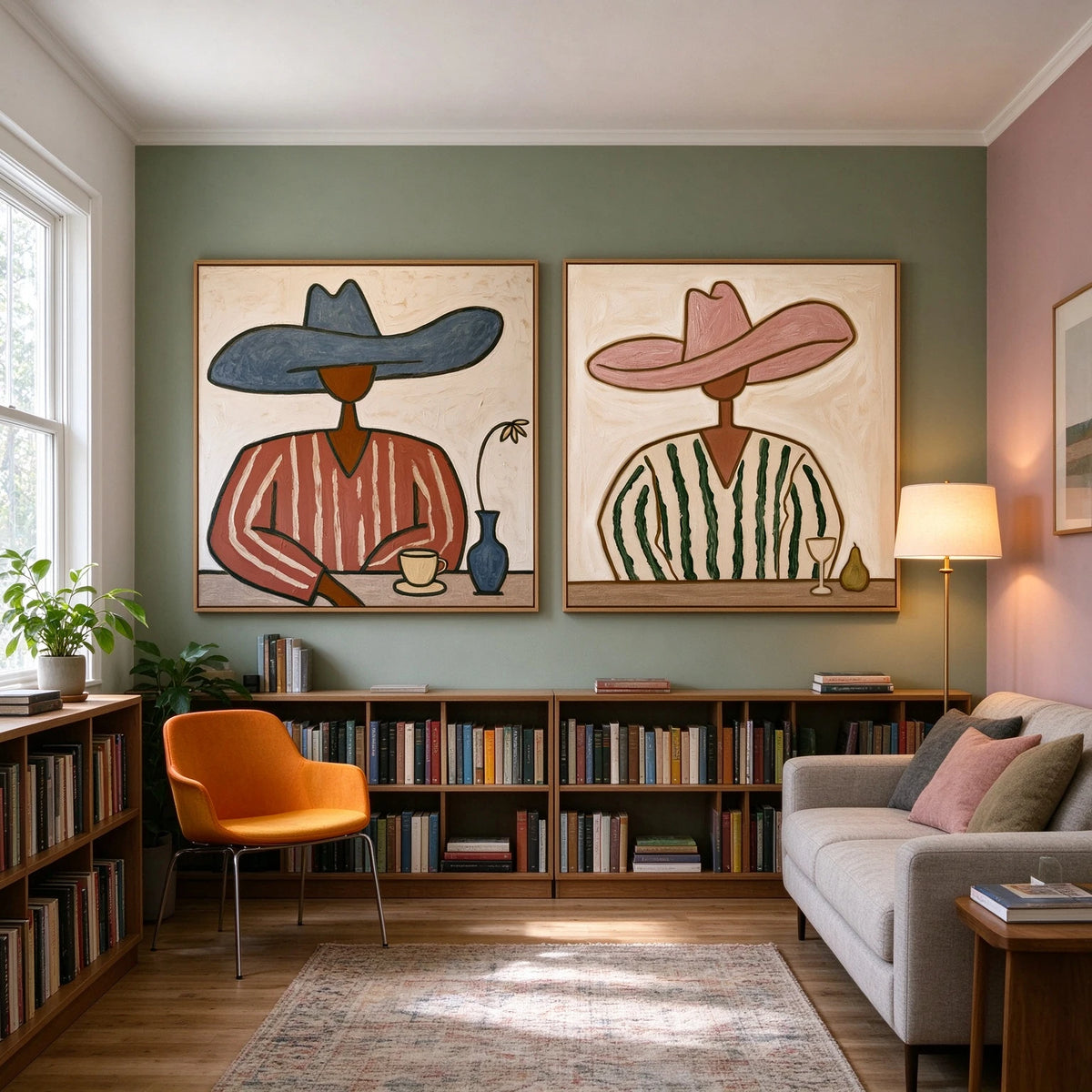 Morning in Good Company — artwork in an interior setting 6