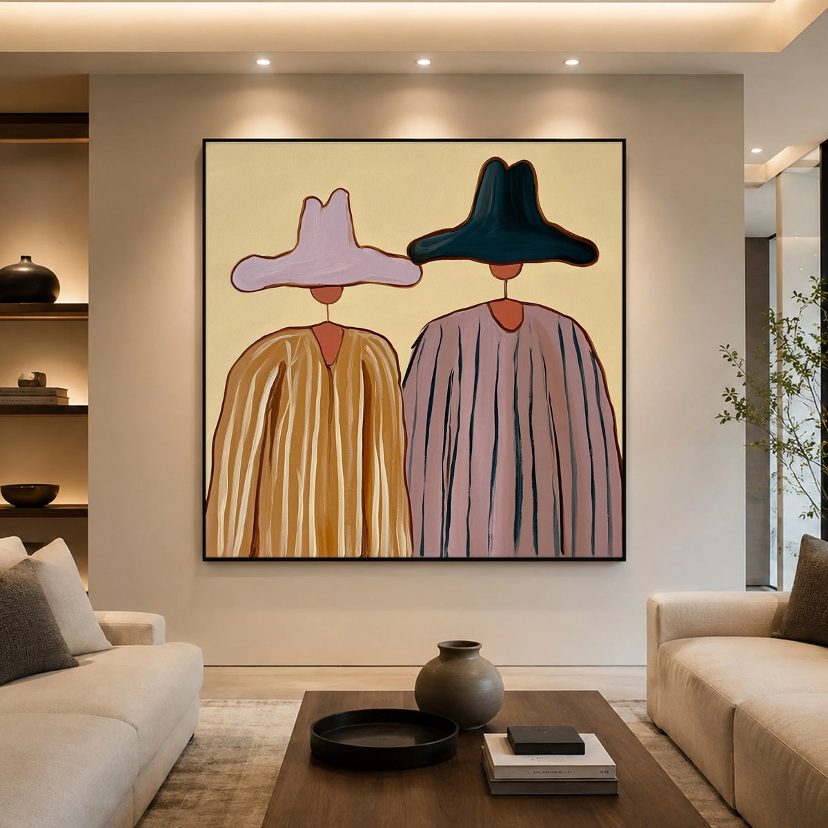 Ochre and Lavender Company — front view in a living space