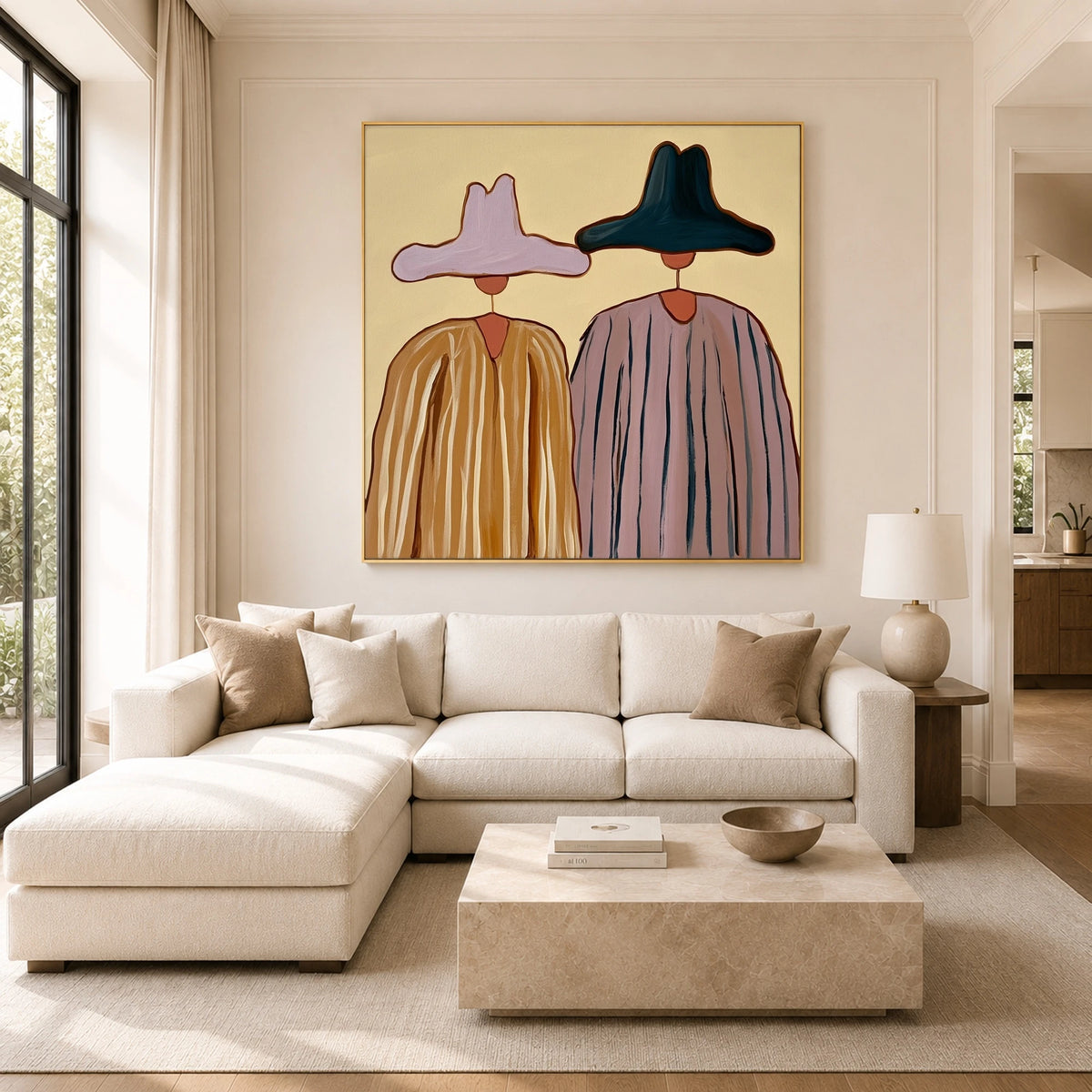 Ochre and Lavender Company — artwork in an interior setting 3