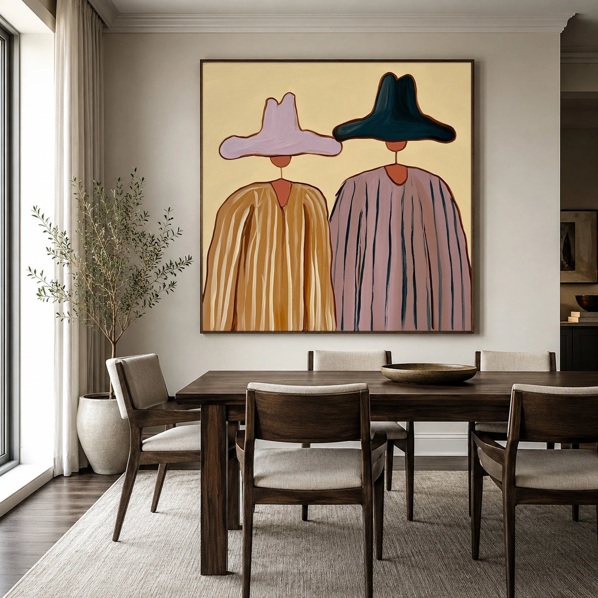 Ochre and Lavender Company — artwork in an interior setting 4