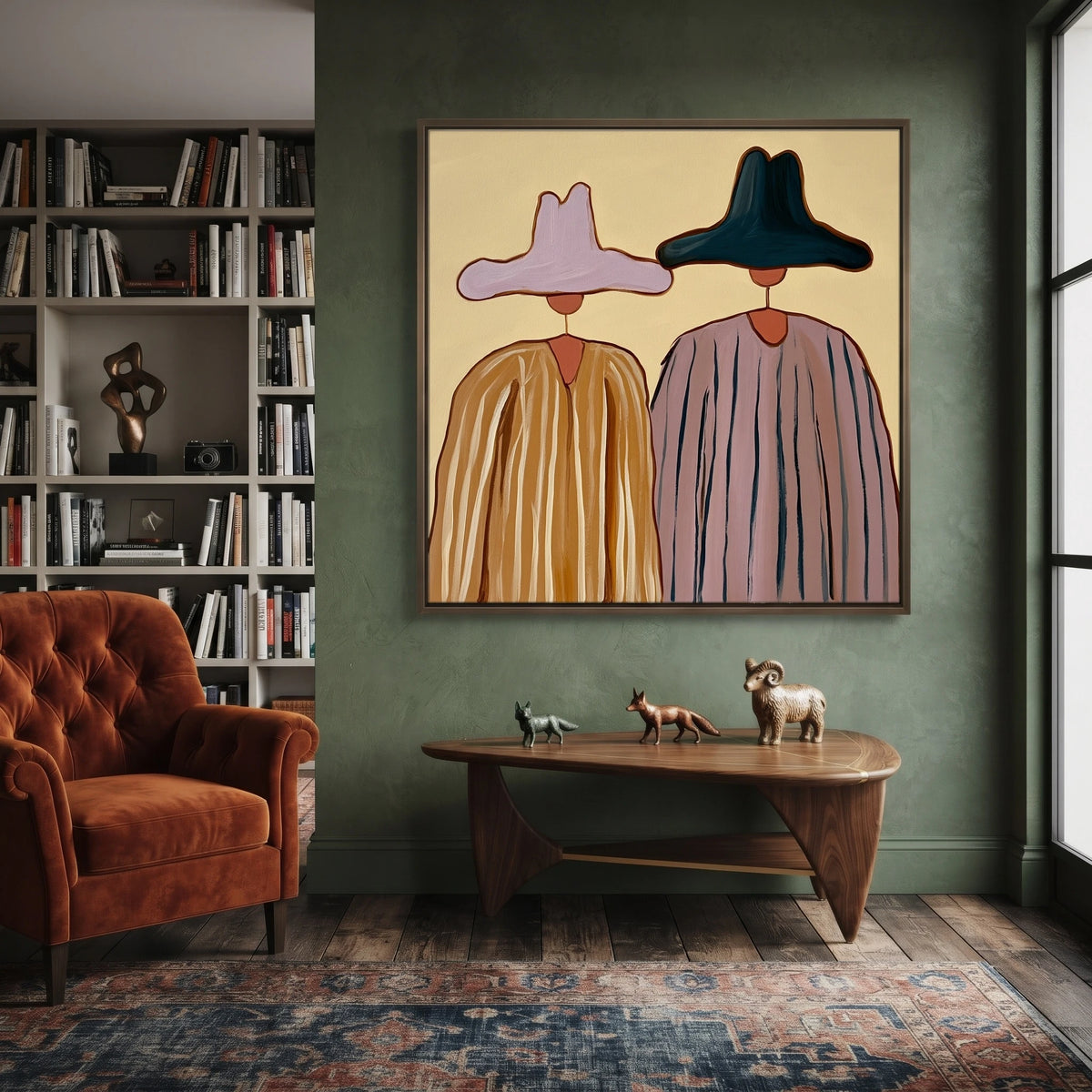 Ochre and Lavender Company — artwork in an interior setting 5