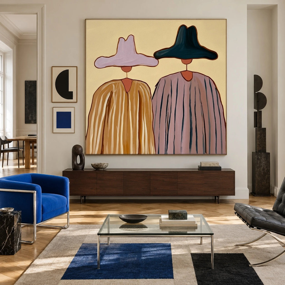 Ochre and Lavender Company — artwork in an interior setting 6