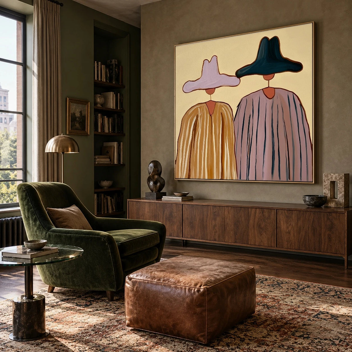Ochre and Lavender Company — artwork in an interior setting 7