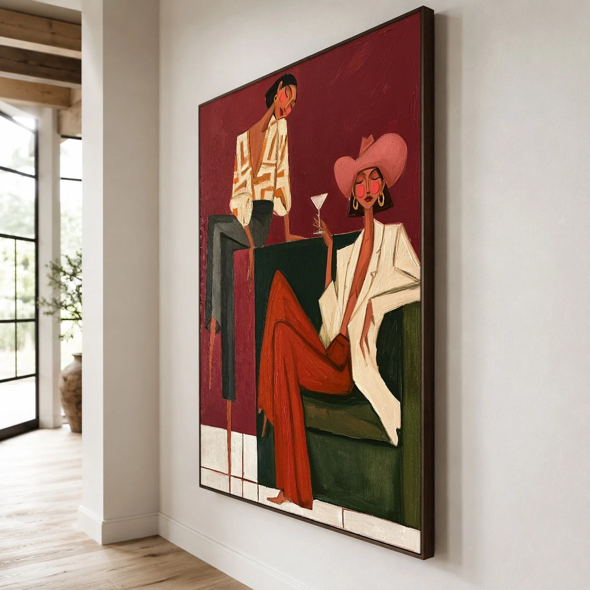One More Conversation — side view of the artwork