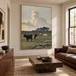 Pasture Beneath Great Clouds — side view of the artwork