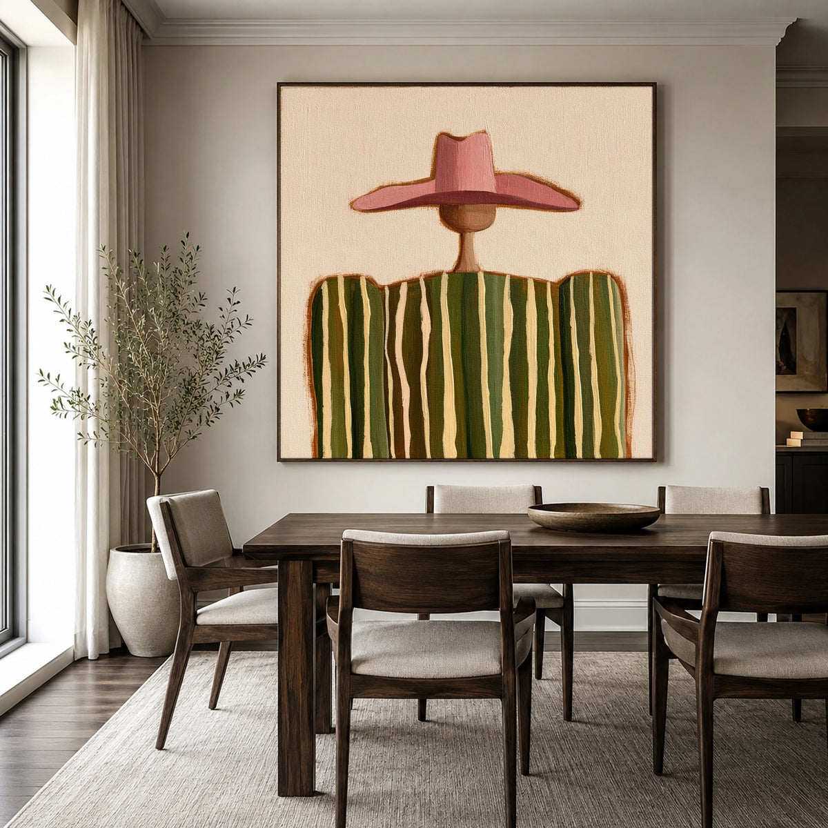 Pink Brim Rhythm — artwork in an interior setting 4