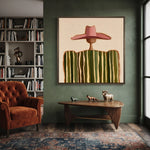 Pink Brim Rhythm — artwork in an interior setting 5