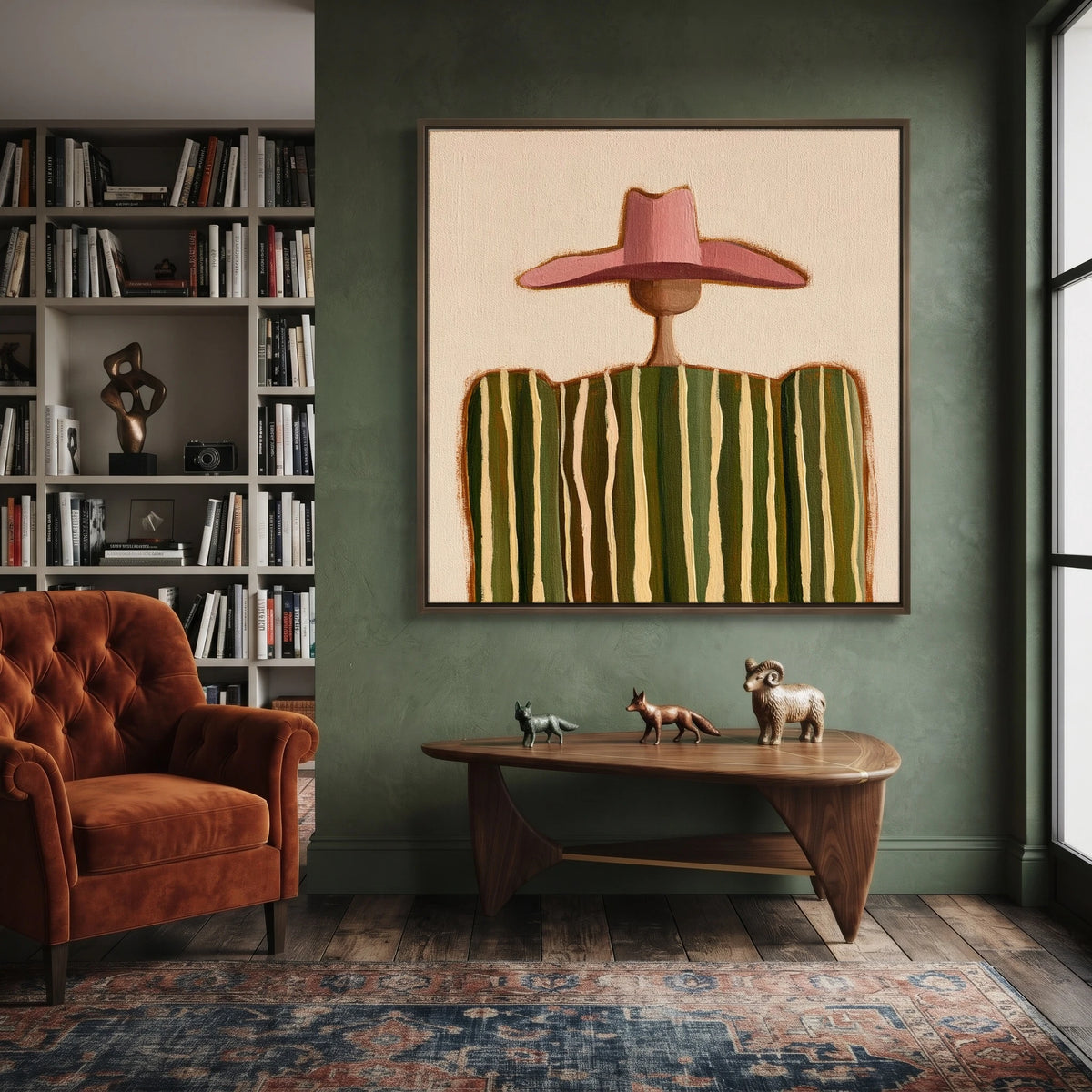 Pink Brim Rhythm — artwork in an interior setting 5