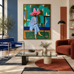 Pink Hat Garden Hour — artwork in an interior setting 4