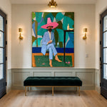 Pink Hat Garden Hour — artwork in an interior setting 6