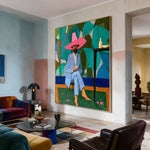 Pink Hat Garden Hour — artwork in an interior setting 8