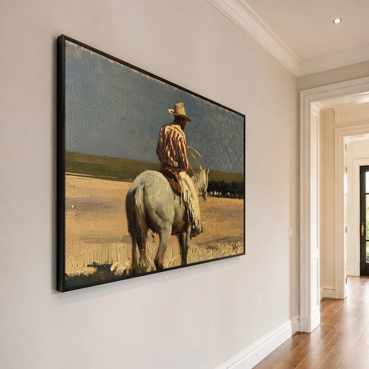 Prairie Homeward — side view of the artwork