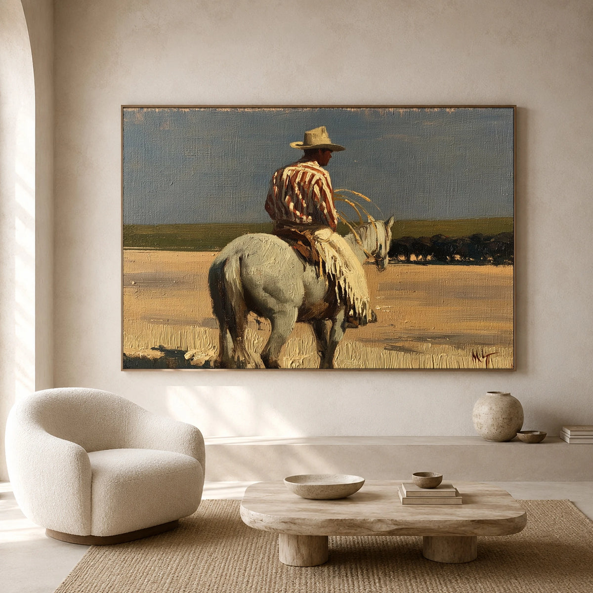 Prairie Homeward — artwork in an interior setting 3