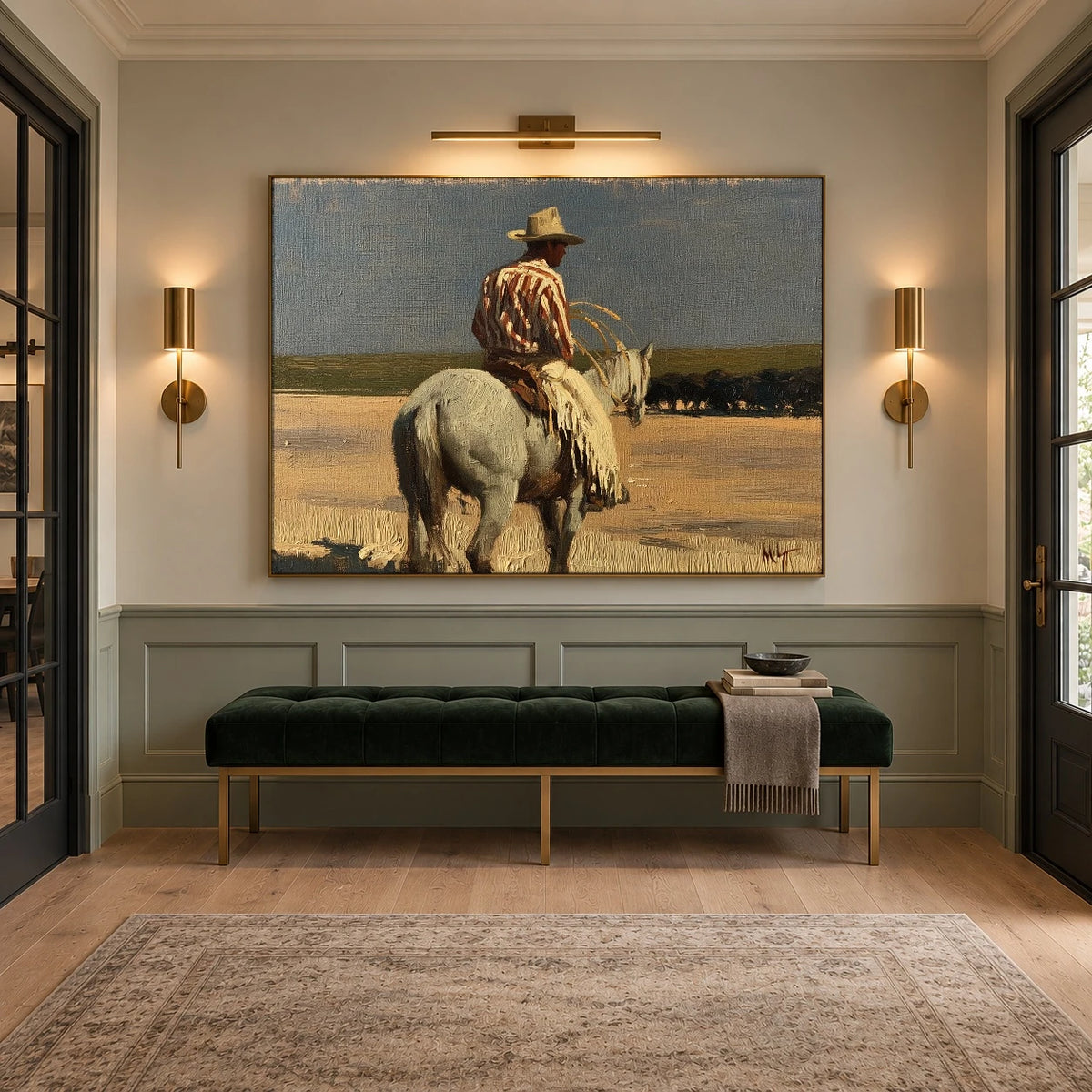 Prairie Homeward — artwork in an interior setting 7