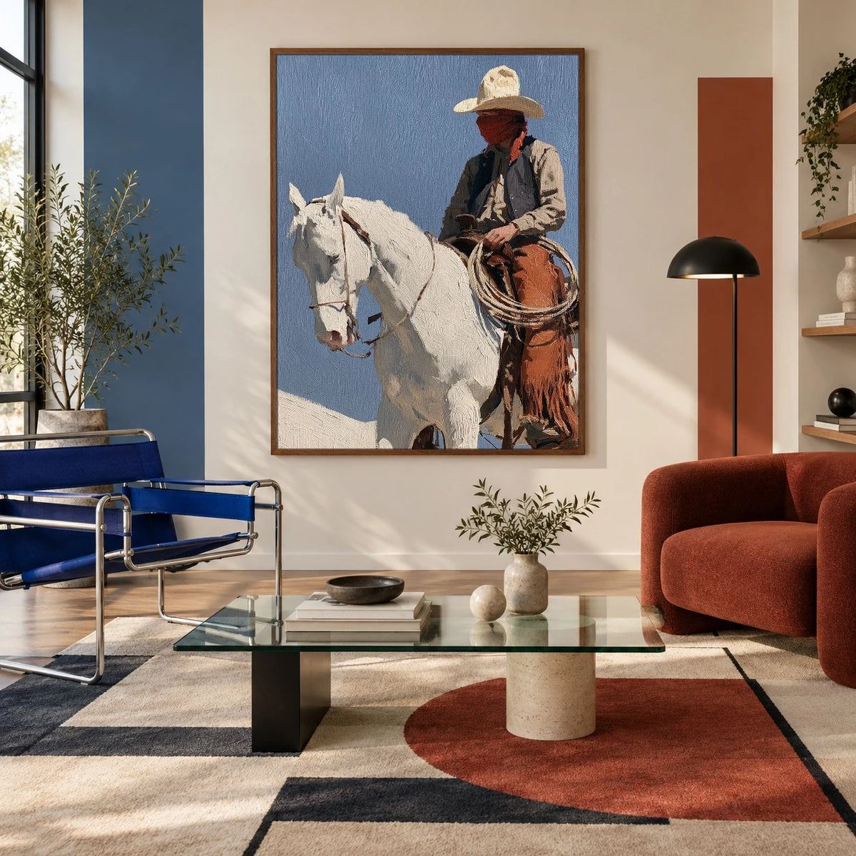 Reins Beneath Blue — artwork in an interior setting 4