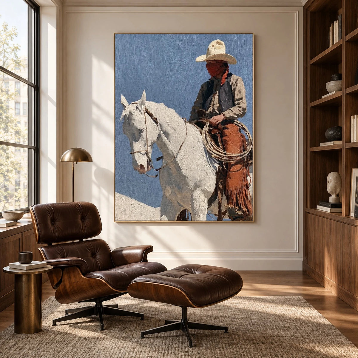 Reins Beneath Blue — artwork in an interior setting 5