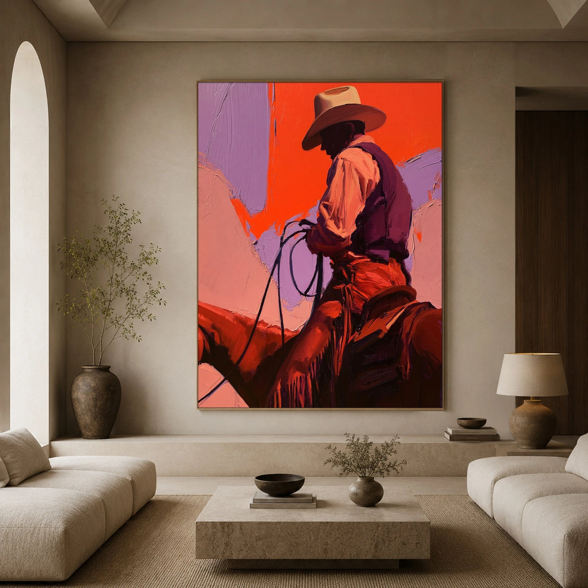 Reins of Radiance — front view in a living space