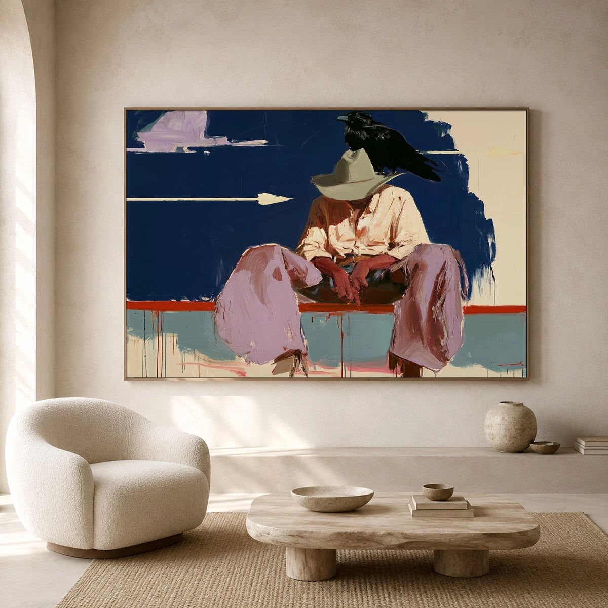Rest After the Trail — artwork in an interior setting 3
