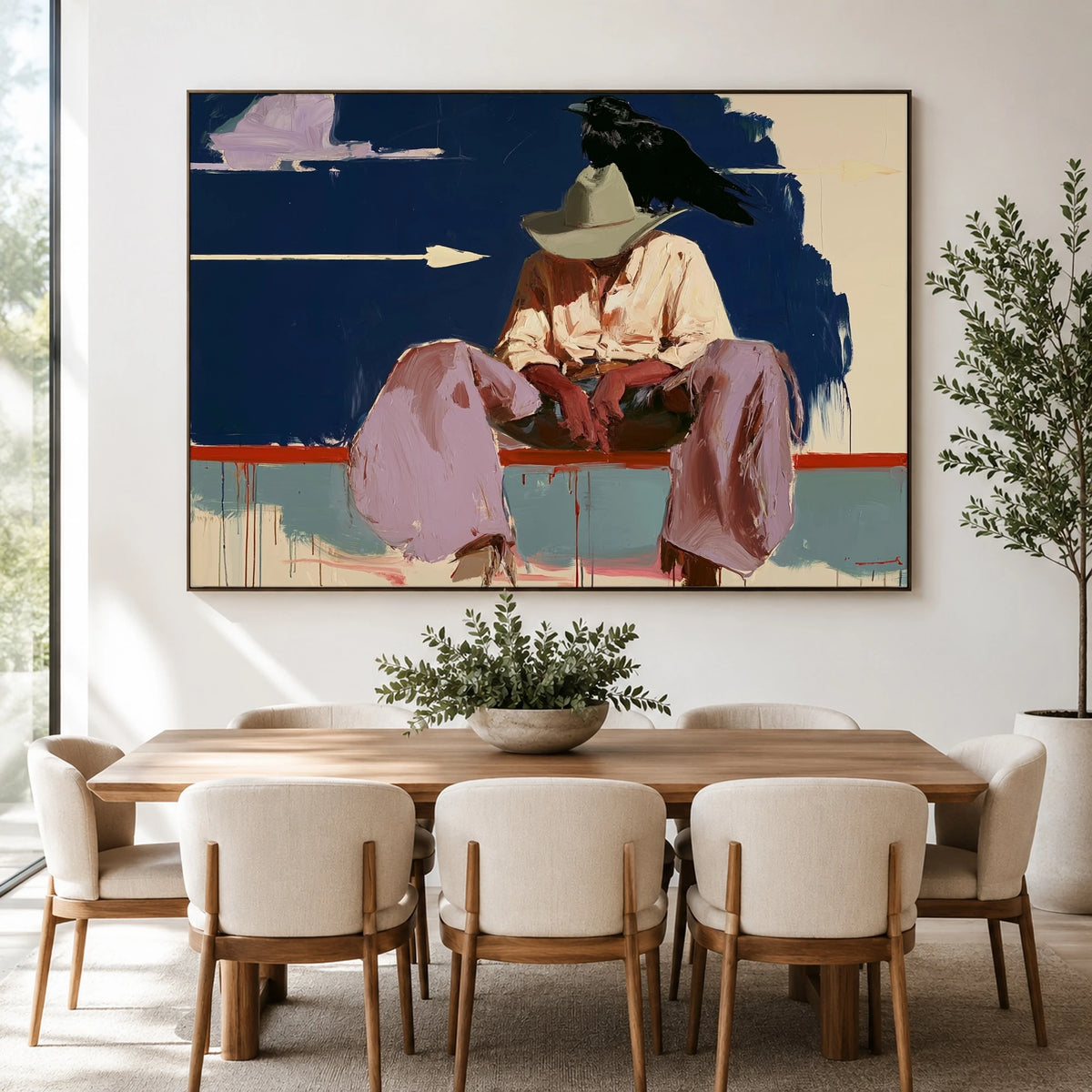 Rest After the Trail — artwork in an interior setting 4