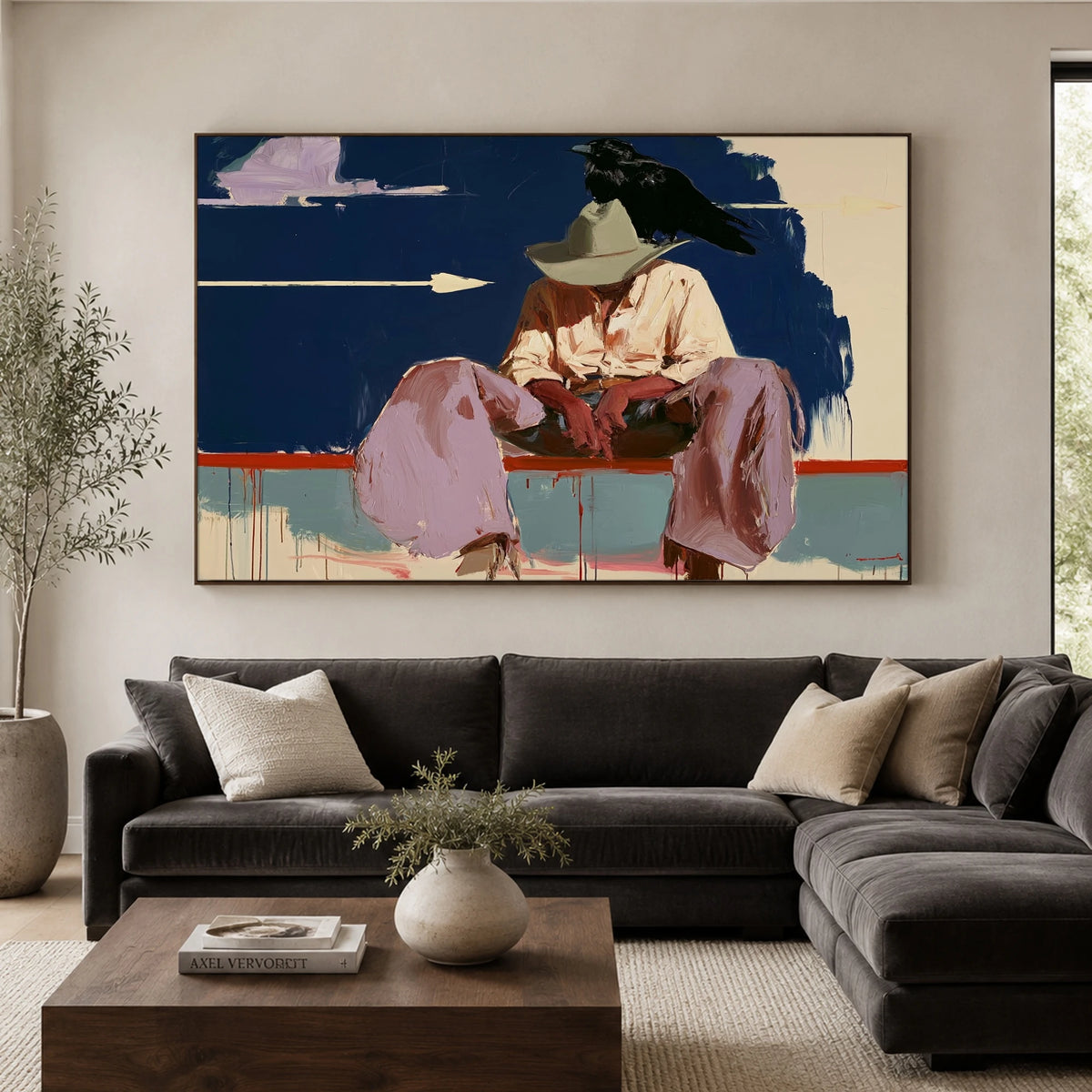 Rest After the Trail — artwork in an interior setting 5