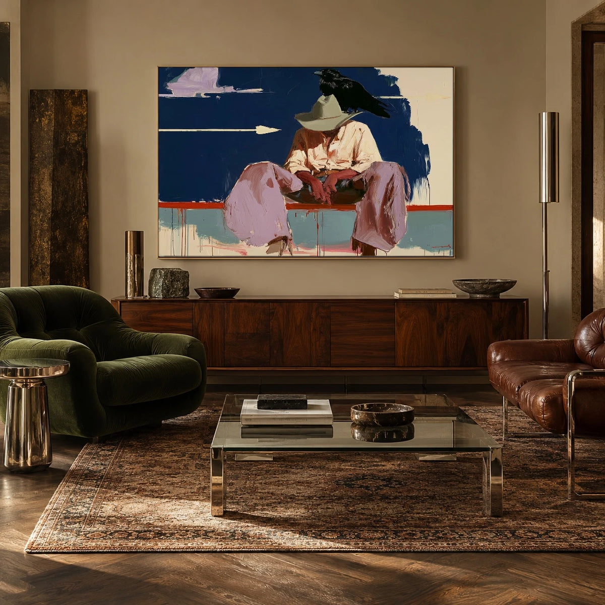 Rest After the Trail — artwork in an interior setting 7