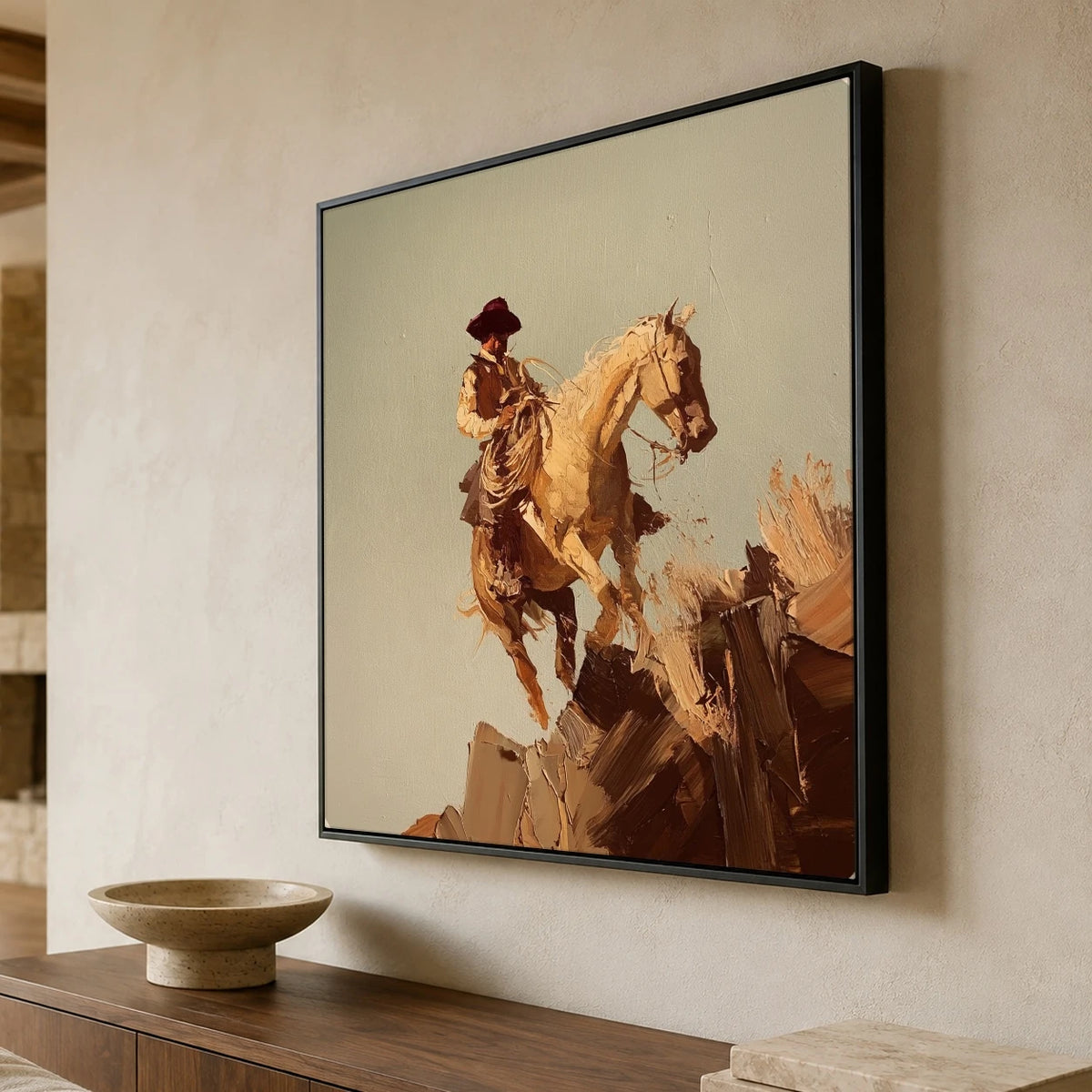 Rise Above the Trail — side view of the artwork