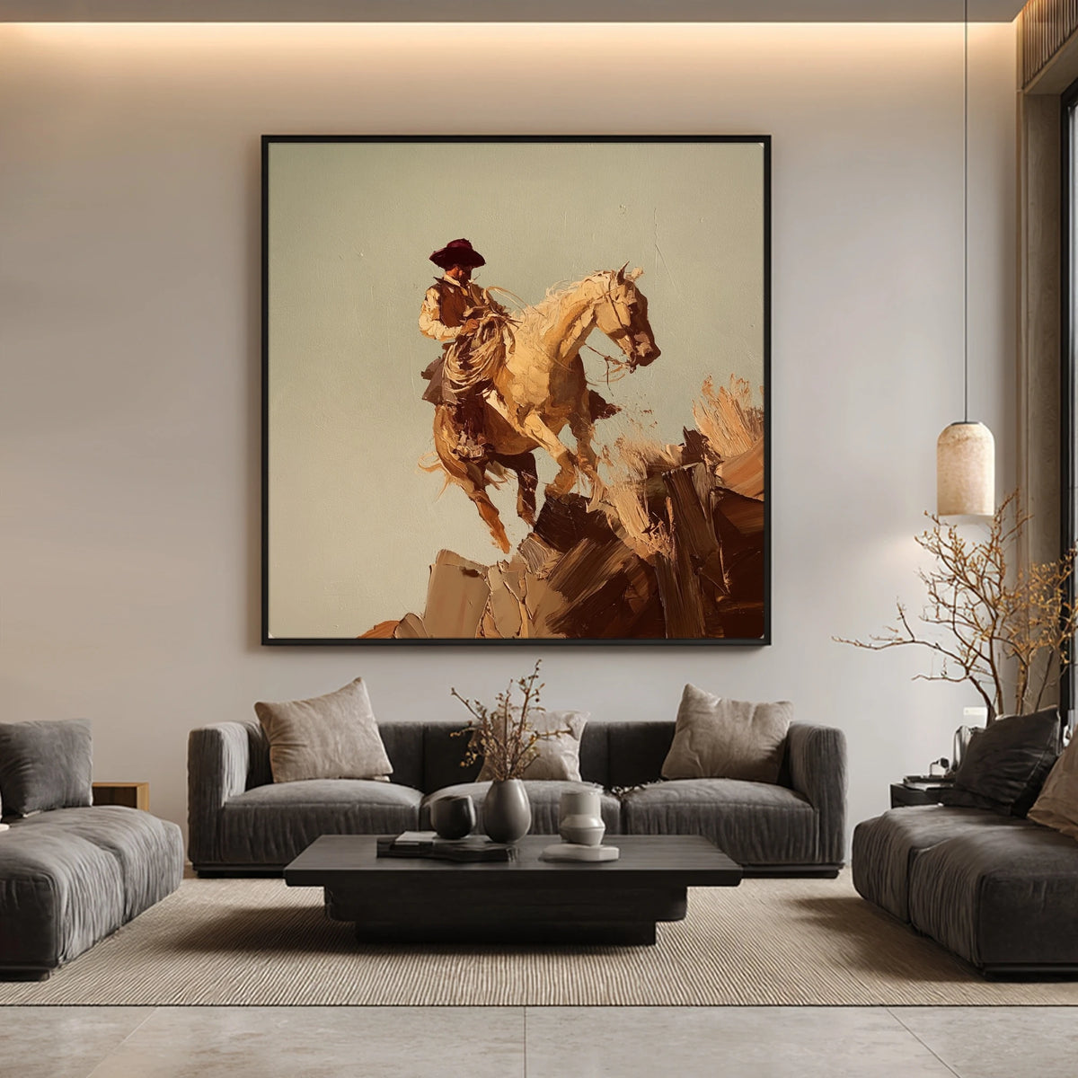Rise Above the Trail — artwork in an interior setting 8