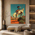 Rope Against Turquoise — artwork in an interior setting 3