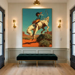 Rope Against Turquoise — artwork in an interior setting 6