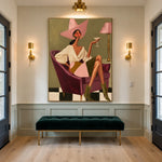Rosé in the Armchair — artwork in an interior setting 6