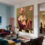 Rosé in the Armchair — artwork in an interior setting 8