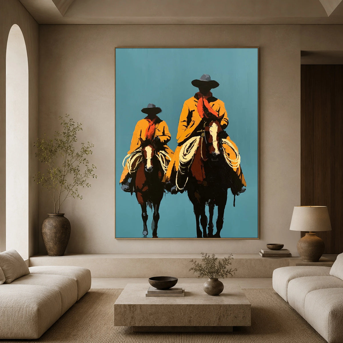 Saffron Saddle Partners — front view in a living space